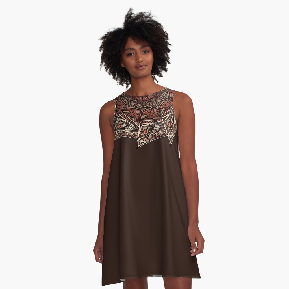 Tribal Edgeicon Mandala A-Line Dress