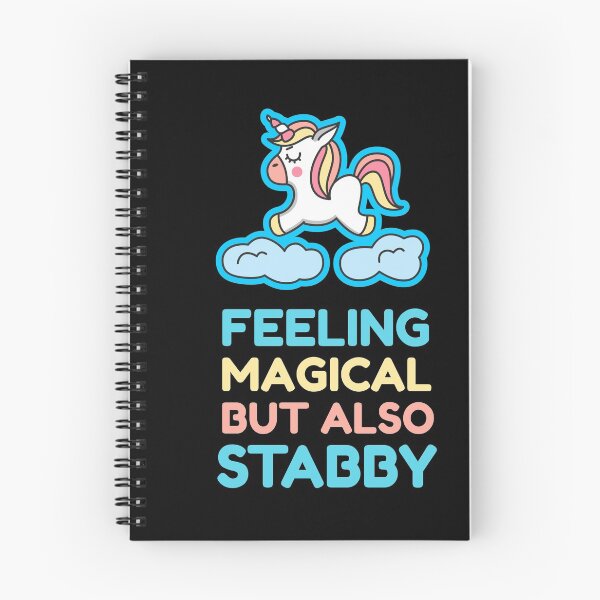 Item preview, Feeling Magical But Also Stabby - Funny Unicorn designed and sold by jacks-tees.