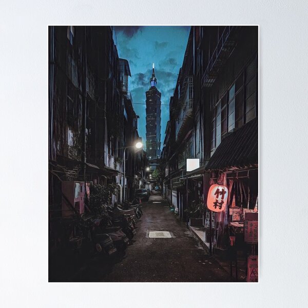 Item preview, Taipei at Night designed and sold by SofiaStutio.