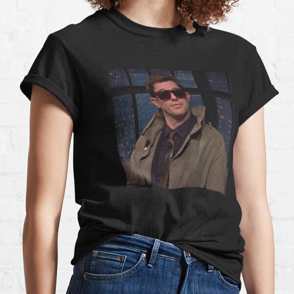 John Mulaney in coat on seth myers Classic T-Shirt