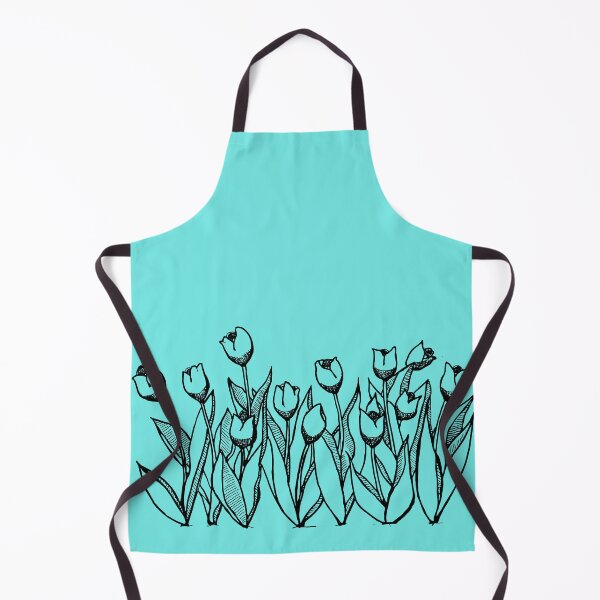 Item preview, Black & White Tulip Garden designed and sold by Kitty-Squirrel.
