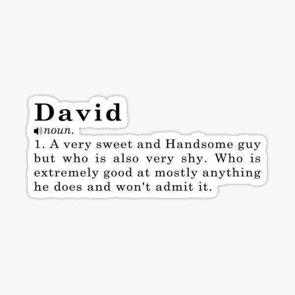 david-name-definition-meaning-sticker-by-peachyline-redbubble