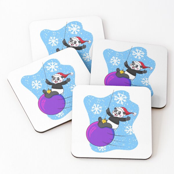 Item preview, Christmas Santa Panda Wrecking Bauble designed and sold by BandOfThePand.