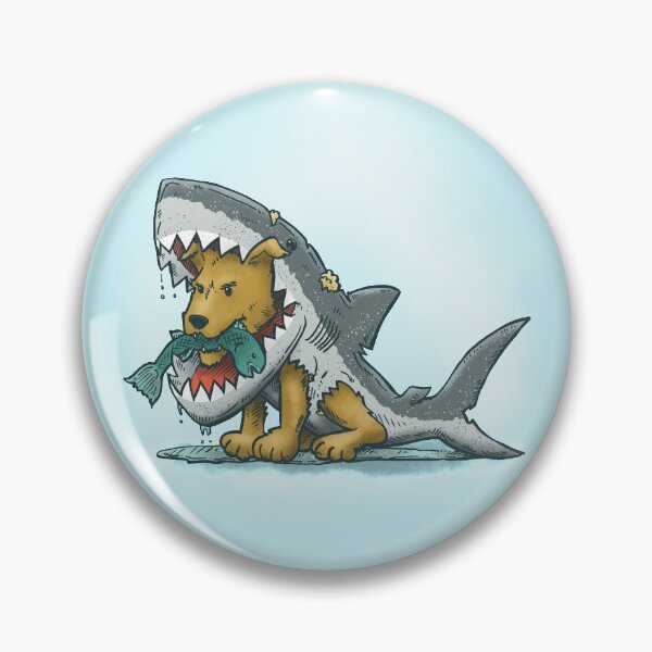 Item preview, Shark Suit Dog designed and sold by nickv47.