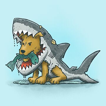 Artwork thumbnail, Shark Suit Dog by nickv47