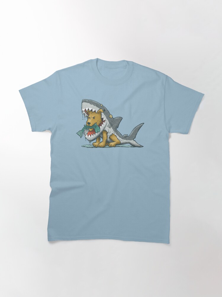 Thumbnail 2 of 7, Classic T-Shirt, Shark Suit Dog designed and sold by nickv47.