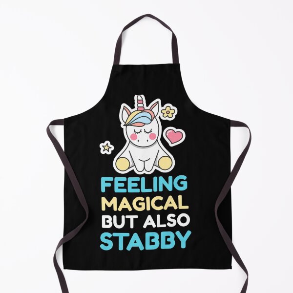 Item preview, Feeling Magical But Also Stabby - Funny Unicorn designed and sold by jacks-tees.