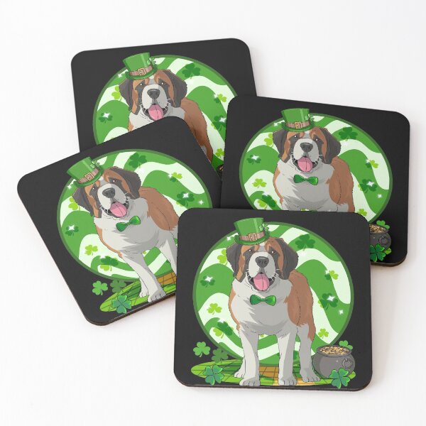 Item preview, St. Bernard Dog Leprechaun St. Patricks Day  designed and sold by Nosek1ng.