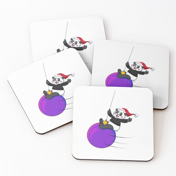 Item preview, Christmas Santa Panda Wrecking Bauble designed and sold by BandOfThePand.
