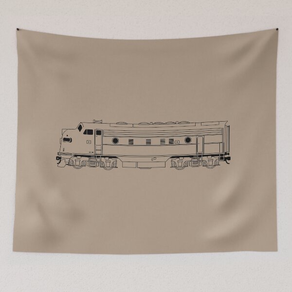 Item preview, EMD F-7 blueprint in black designed and sold by new-yawn.