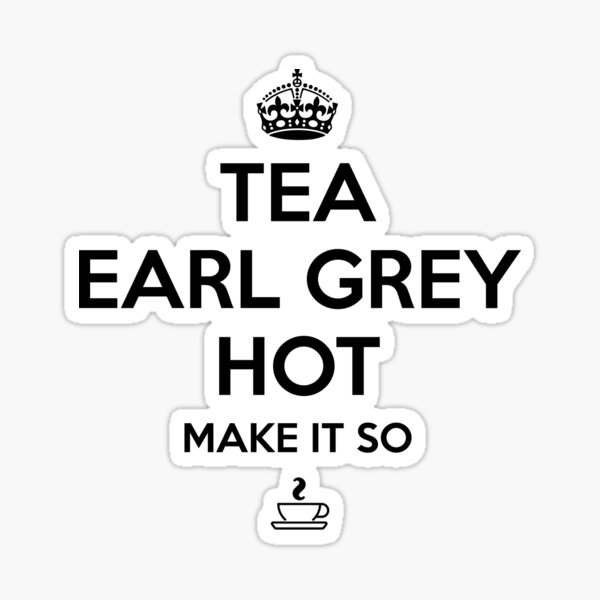 Tea, Earl Gray, Hot Sticker