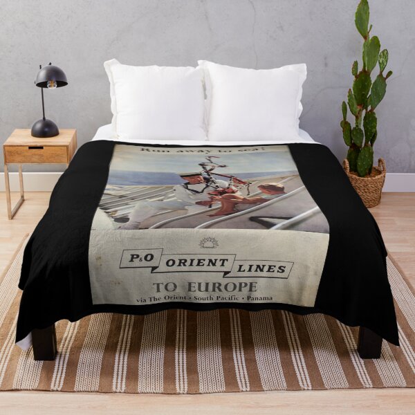 Item preview, retro classic Run away to Sea poster designed and sold by CorasPosters.