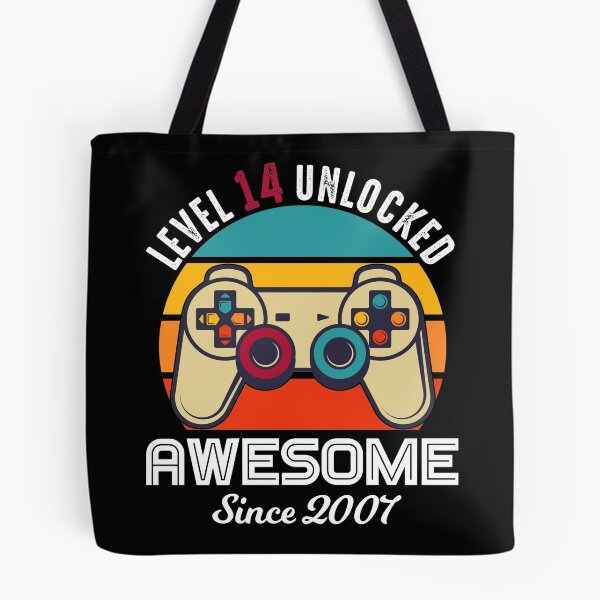 Item preview, Level 14 Unlocked Birthday Awesome Since 2007 designed and sold by RandomStuffShop.