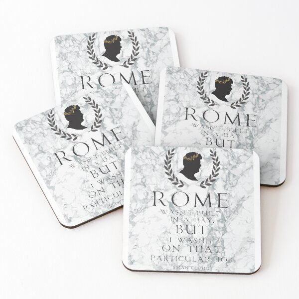Item preview, Brian Clough: Rome Wasn't Built In A Day quote designed and sold by Sparkly20.