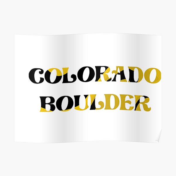 Cu Boulder Posters Redbubble