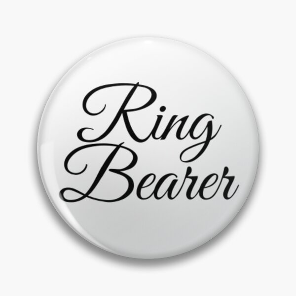 Item preview, Wedding Ring Bearer Black Letters designed and sold by edwardtiptonart.
