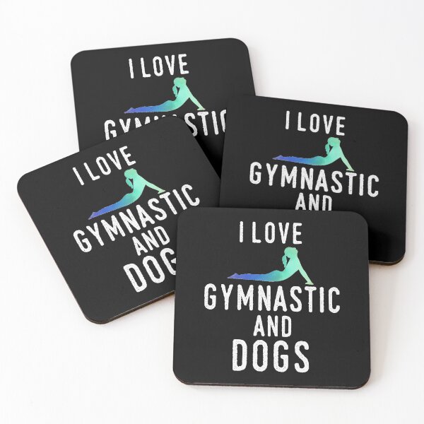 Item preview, I love gymnastics and dogs designed and sold by ElBeDesigns.