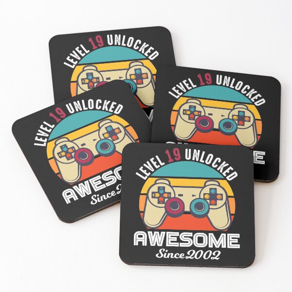 Item preview, Level 19 Unlocked Birthday Awesome Since 2002 designed and sold by RandomStuffShop.