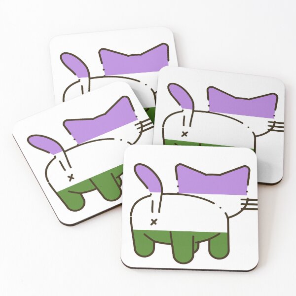 Item preview, lgbt genderqueer cat designed and sold by lgbtgear.