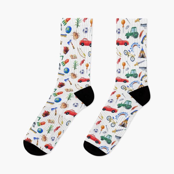 Item preview, Pattern with boys' favorite toys, for children designed and sold by fiolika.