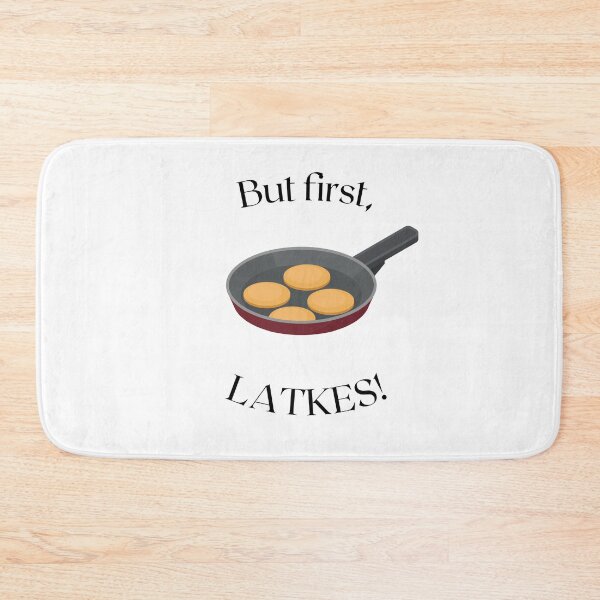Item preview, But first, latkes!  Chanukah, Hannukah, holiday design designed and sold by greenmountain8.