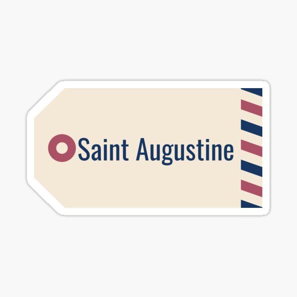Item preview, Saint Augustine Tag designed and sold by CityCollection.