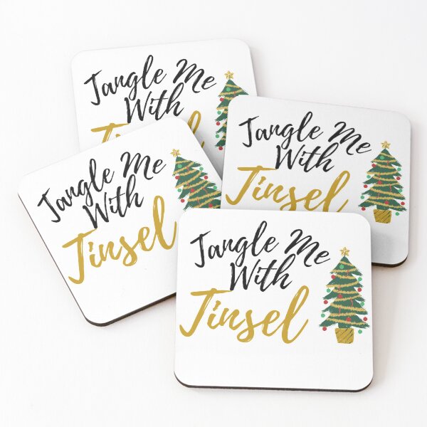 Aperçu de l'œuvre Tangle Me With Tinsel Christmas Design créée et vendue par HippyHappyHoppy.