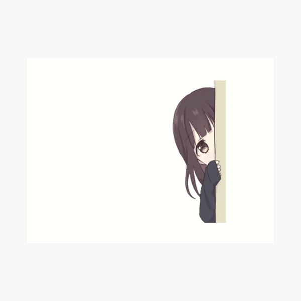 Menhera chan peeker - Peeking anime girl | Sticker