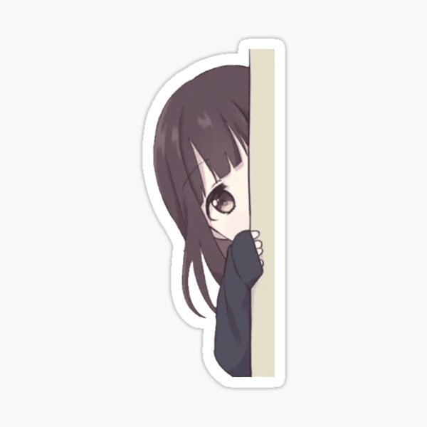 Cute menhera Anime Stickers by Lahcen Jeddour