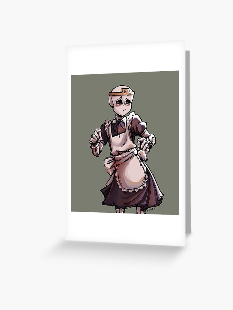 Passive Nightmare in a Maid Costume | Greeting Card
