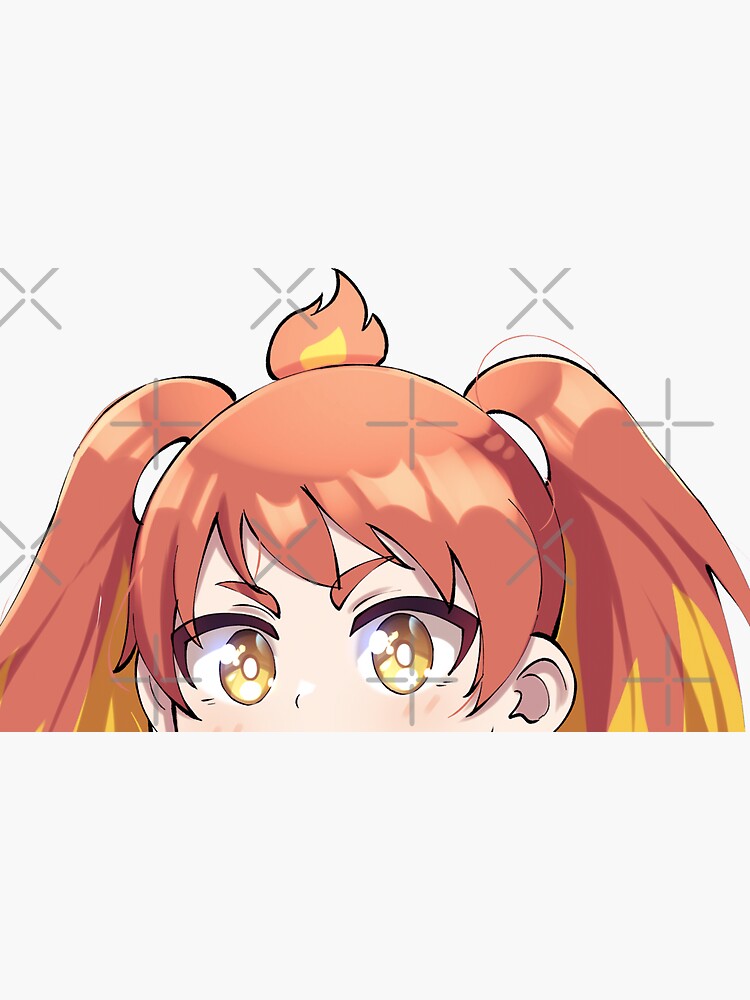 Menhera chan peeker - Peeking anime girl Sticker for Sale by giftycat