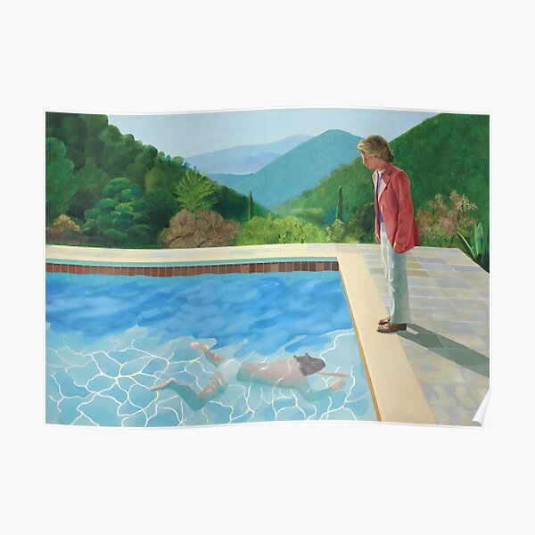 a pool with two figures