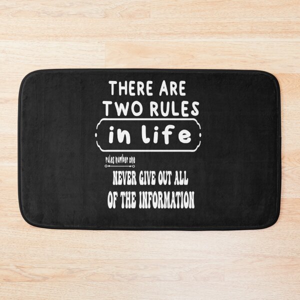 Item preview, there are two rules in your life  designed and sold by ibrastore.