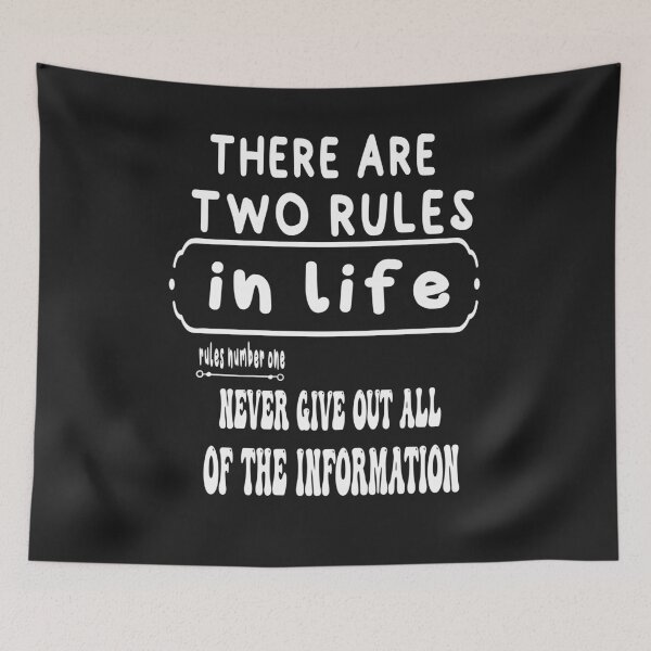 Item preview, there are two rules in your life  designed and sold by ibrastore.