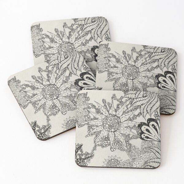 Item preview, Zentangle Flowers designed and sold by CosmicFish2002.