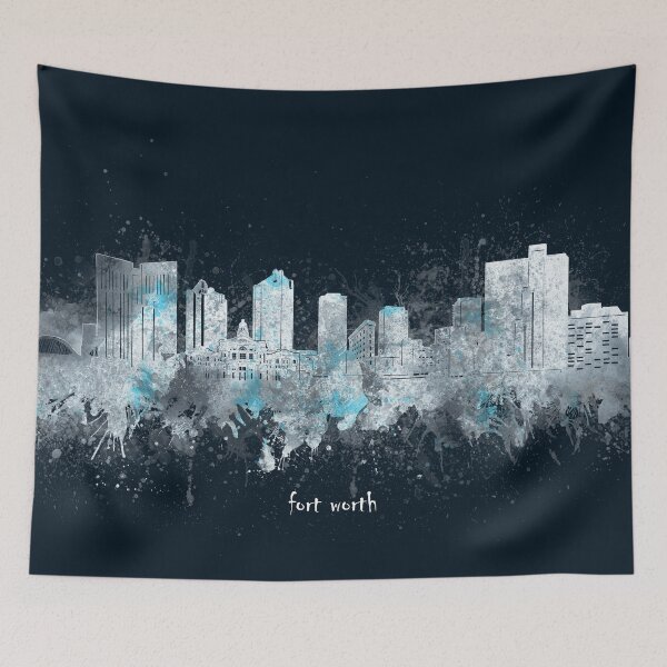 Item preview, fort worth skyline designed and sold by BekimART2.