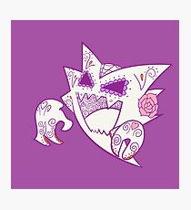 Haunter Pokemuerto | Pokemon & Day of The Dead Mashup Photographic Print