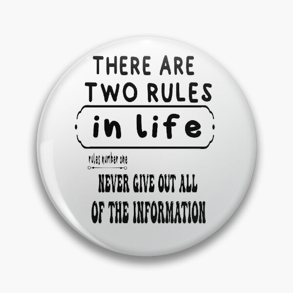 Item preview, there are two rules in your life  designed and sold by ibrastore.