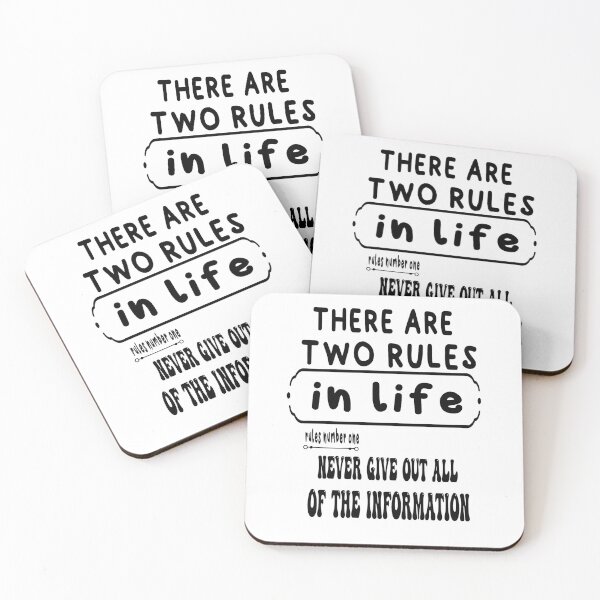 Item preview, there are two rules in your life  designed and sold by ibrastore.