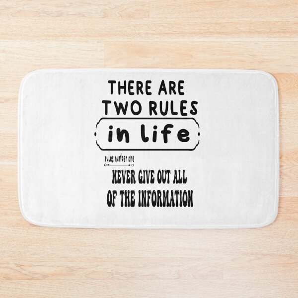 Item preview, there are two rules in your life  designed and sold by ibrastore.