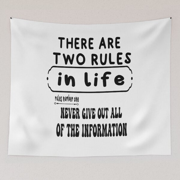 Item preview, there are two rules in your life  designed and sold by ibrastore.
