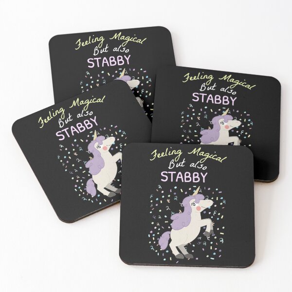 Item preview, Feeling Magical But Also Stabby - Funny Unicorn Confetti  designed and sold by jacks-tees.