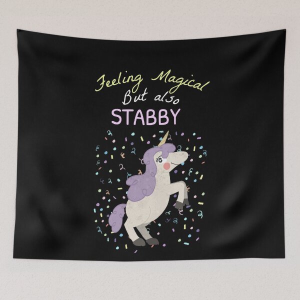 Item preview, Feeling Magical But Also Stabby - Funny Unicorn Confetti  designed and sold by jacks-tees.