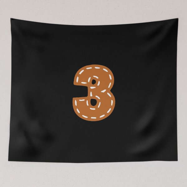 Item preview, 3 number college style USA leather stitched designed and sold by GeogDesigns.