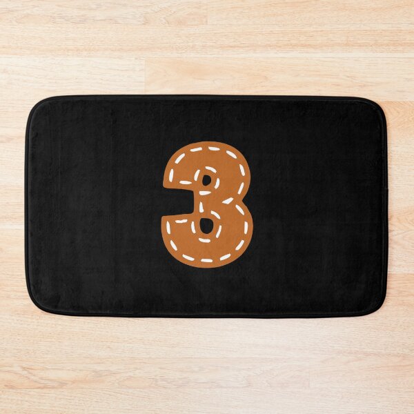 Item preview, 3 number college style USA leather stitched designed and sold by GeogDesigns.