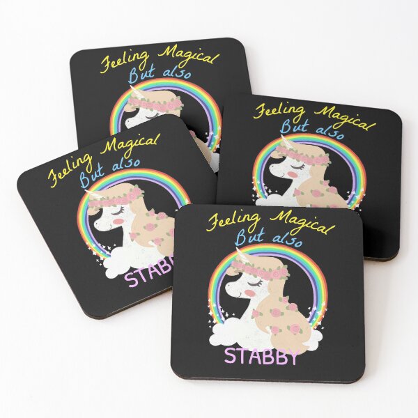 Artikelvorschau, Sich magisch fühlen, aber auch Stabby - Lustiger Einhorn-Regenbogen entworfen und verkauft von jacks-tees.