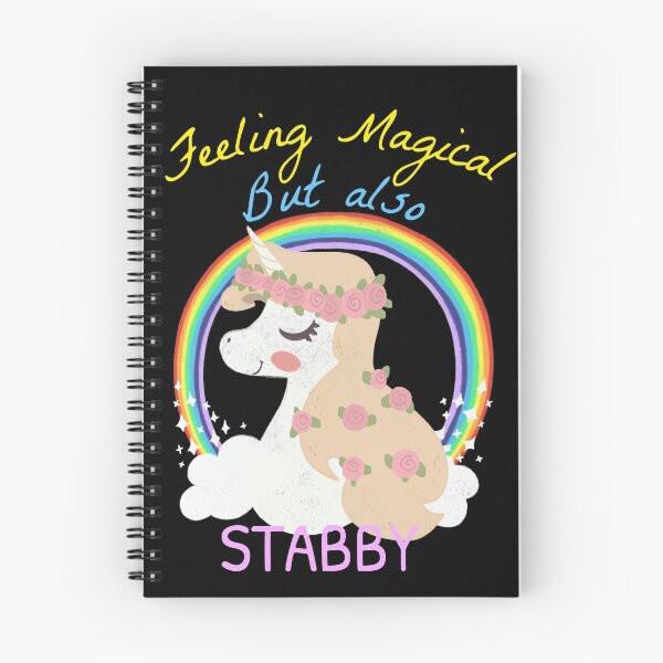 Item preview, Feeling Magical But Also Stabby - Funny Unicorn Rainbow designed and sold by jacks-tees.