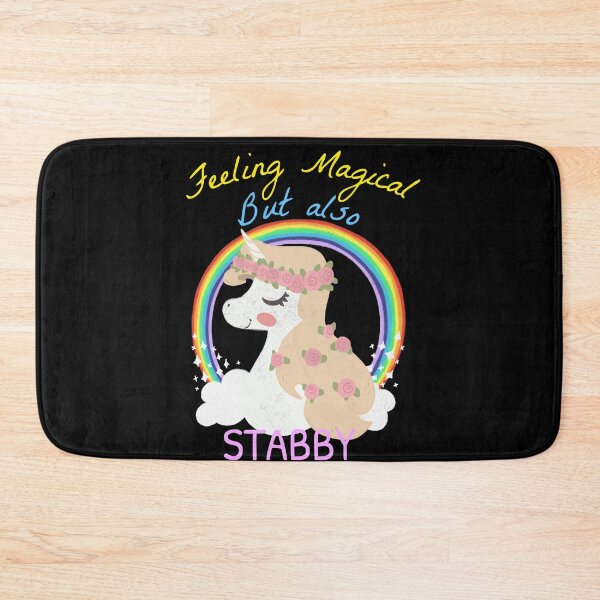 Item preview, Feeling Magical But Also Stabby - Funny Unicorn Rainbow designed and sold by jacks-tees.