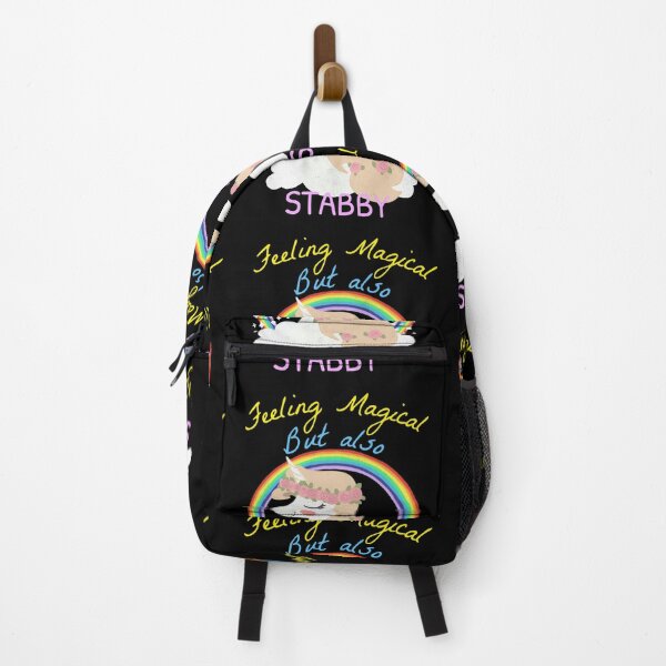Item preview, Feeling Magical But Also Stabby - Funny Unicorn Rainbow designed and sold by jacks-tees.