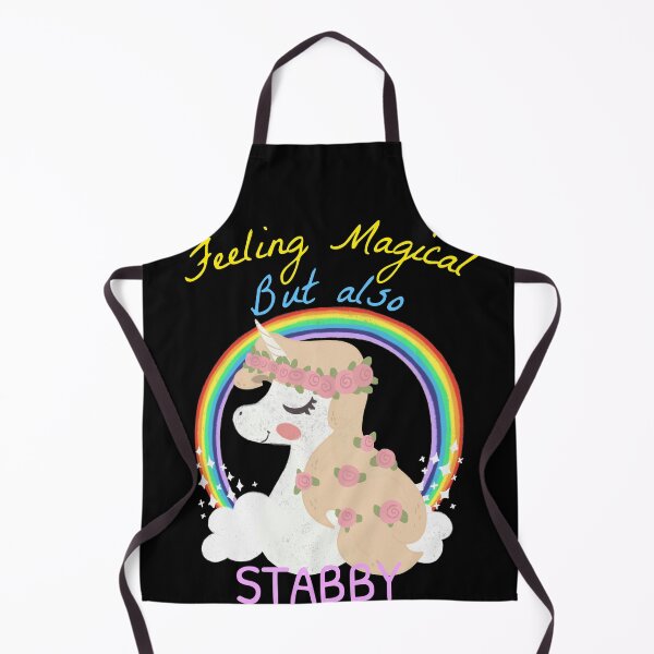 Item preview, Feeling Magical But Also Stabby - Funny Unicorn Rainbow designed and sold by jacks-tees.